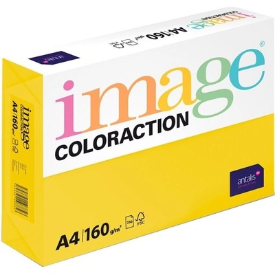Image Coloraction A4 160 g papír barevný intenzivní žlutý 250 listů