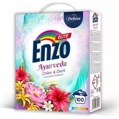 Enzo Elite Ayurveda Color & Dark prací prášek na barevné a tmavé prádlo 5,5 kg 100 PD