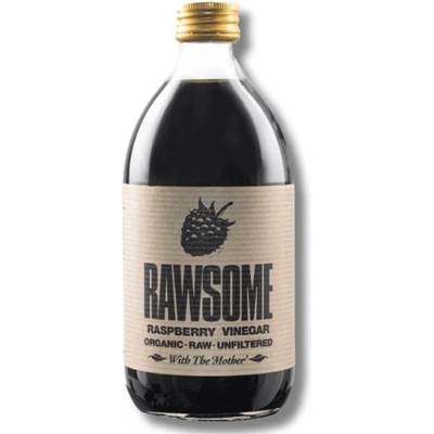 Rawsome Vinegars Bio raw jablečný ocet nefiltrovaný a nepasterizovaný s příchutí Malinový 500 ml
