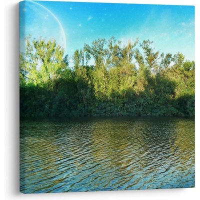 Obraz - jezero, jednodílný 70x70 cm