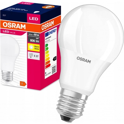 Osram LED žárovka A60 E27 8,5W = 60W 806lm Teplá bílá 2700K 200° – Hledejceny.cz