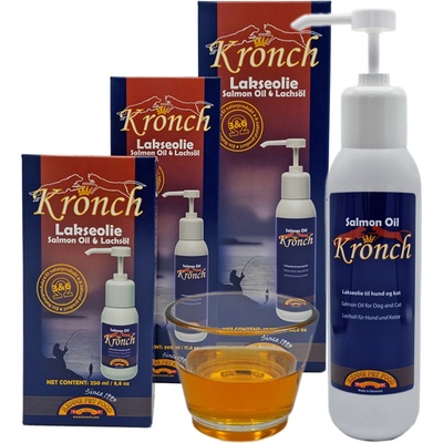 Kronch Lososový olej pro psy a kočky Henne Pet Food 1000 ml – Hledejceny.cz