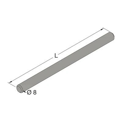 GUTMANN Tyčová hmoždinka SD 8x90 pro podpěru skla KA, L=90 mm, nerez