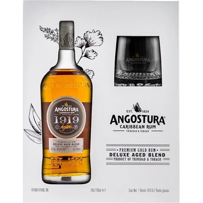 Angostura 1919 Premium 40% 0,7 l (dárkové balení 2 sklenice)