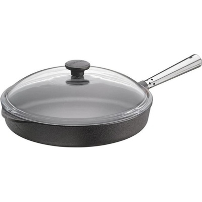 Skeppshult hluboká litinová pánev s poklicí kovová rukojeť 28,8 cm