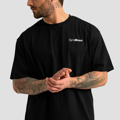 GymBeam tričko Oversized Limitless Black čierne