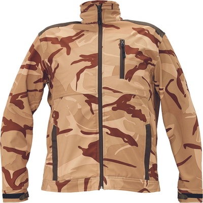 Cerva CRV CRAMBE MASKAČOVÁ softshellová bunda BÉŽOVÁ CAMOUFLAGE