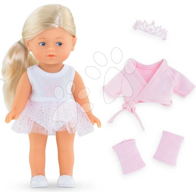 Corolle Rosy Ballerina Set Mini Corolline blond vlasy a modré oči 20 cm 3 doplňky
