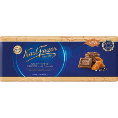 Fazer Salty Toffee Crunch Milk Chocolate 250 g