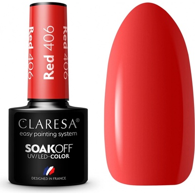 Claresa Gél lak Red 406 5 ml