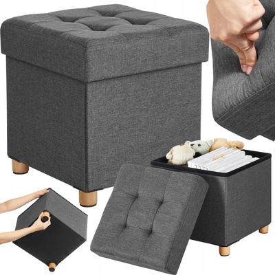 Artenat Taburet Vicky, 40 cm, tmavosivá