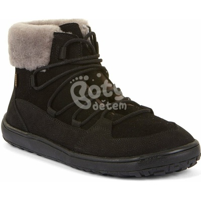 Froddo zimní barefoot boty Up Furry W Tex Black