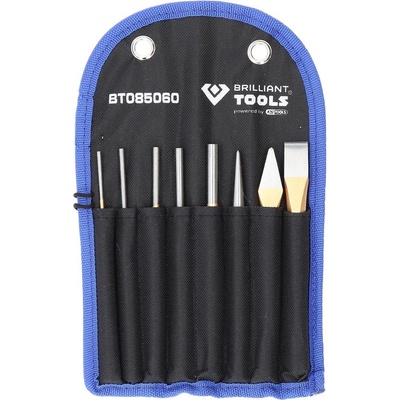 Brilliant Tools Sekáč a dierovač / sada dierovačov, 8 ks BT085060