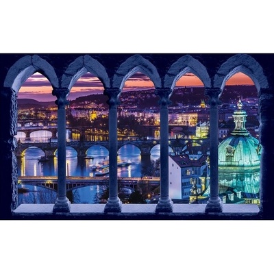 Preinterier FT5098 Fototapeta na stenu Kolonáda - nočné mesto vlies 152cm x 104cm