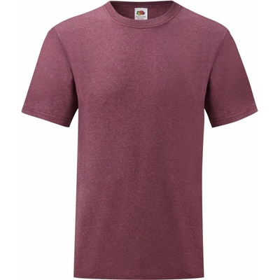 Fruit of the Loom Valueweight T pánské tričko s krátkým rukávem heather burgundy/bordó