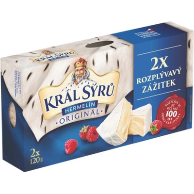 Král Sýrů Hermelín originál Duopack 2 x 120 g