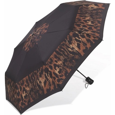 Happy Rain leopard deštník černý