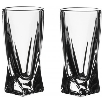 Crystalite Bohemia Sklenice na likér panák Quadro 6 ks 50 ml