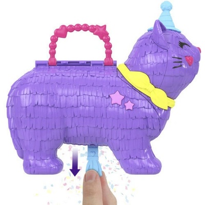 Mattel Polly Pocket Celebration Kitty Velká Pinata Kompaktní, JFT90