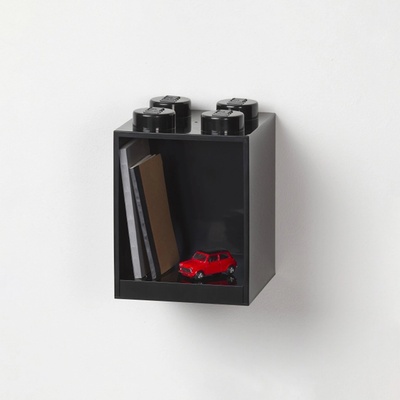 LEGO Brick 4 závesná polica čierna