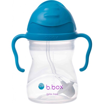B.box hrneček s brčkem kobaltově modrý 240 ml – Hledejceny.cz
