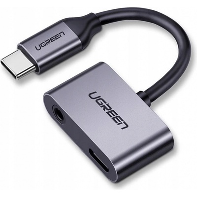 Ugreen USB-C/USB-C + 3.5mm Jack 50596 sivá