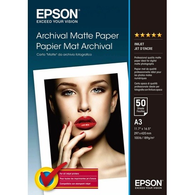 Epson A3, 189 g/m², 50 listů