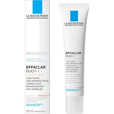 La Roche Posay Effaclar DUO (+) tónovací sjednocující korekční péče proti nedokonalostem pleti a stopám po akné odstín Light Duo [+] 40 ml