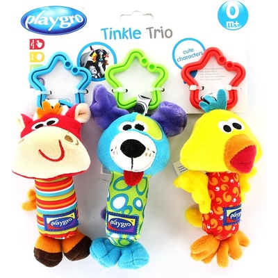 Playgro Cestovné závesné hračky 3ks