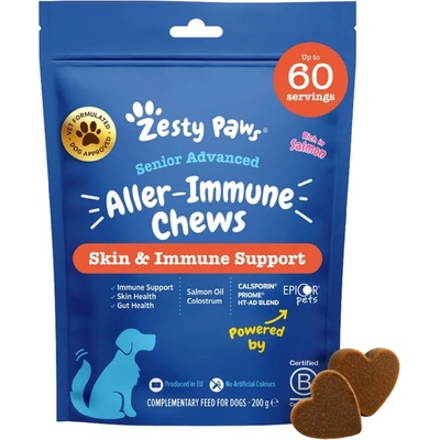 Zesty Paws Senior Advanced Allergy&Immunity Chews pre psy podpora imunity 60ks