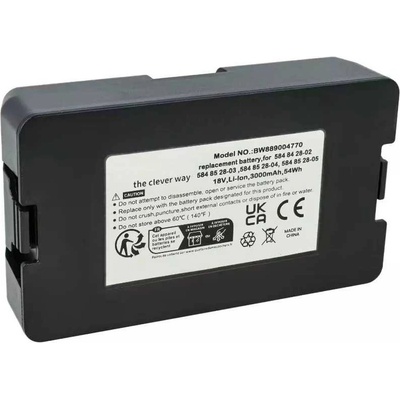 Extensilo - Husqvarna 5902142-02 3000mAh 18V Li-Ion Automower, Gardena Sileno, Flymo a McCulloch ROB - neoriginální – Hledejceny.cz