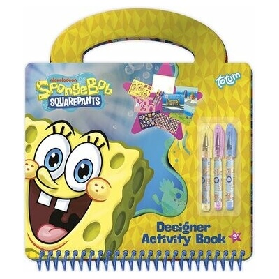 Totum kreativní sada se šablonami a samolepkami spongebob
