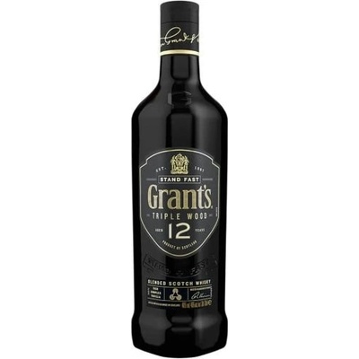 Grants Triple Wood 12y 40% 1 l (holá láhev)