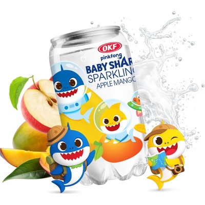 OKF Sparkling Baby Shark Apple Mango Drink 350 ml