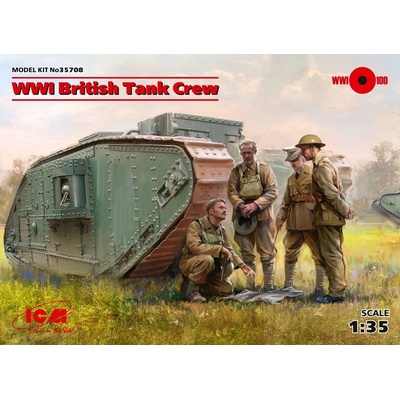 ICM British WWI Tank Crew 4 fig. 35708 1:35