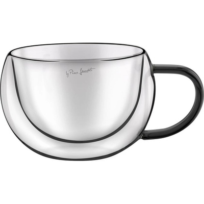 LAMART Pohár LT9114 Vaso cappuccino Black 2 x 270 ml