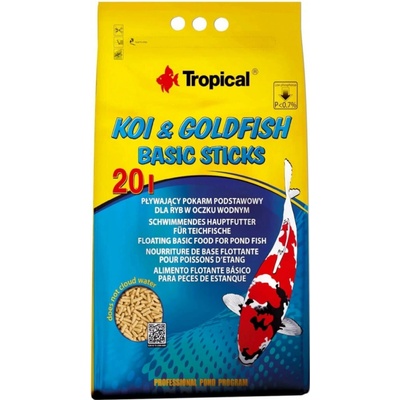 Tropical Koi goldfish basic sticks 20 l