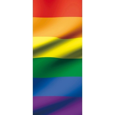 Preinterier DV0204 Fototapeta na stenu Dúhová vlajka vlies 91cm x 211cm