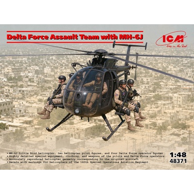 ICM Delta Force Assault Team w/ MH-61 1:48