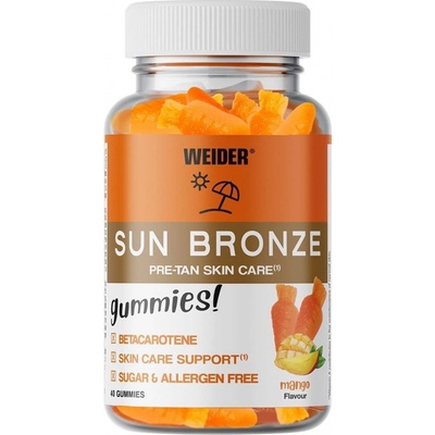 Weider Sun Bronze mango peach 40 želatinových bonbónů