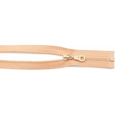 Deliteľný kostený zips - dĺžka (30 - 95 cm) - rôzne farby 60 cm Pieskový