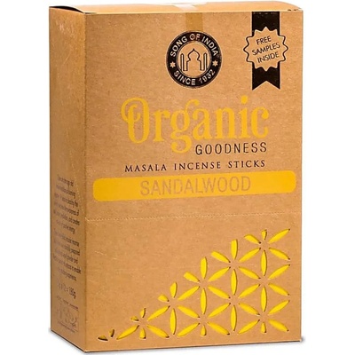 Song of India Vonné tyčinky Organic Masala Sandalwood 15 g – Hledejceny.cz