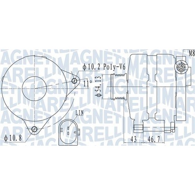 Alternátor MAGNETI MARELLI 063732113010