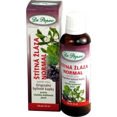 Dr.Popov Štítna žľaza normal Bylinné kvapky 50 ml