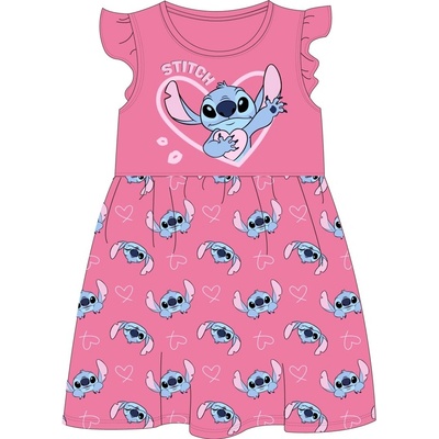 Dívčí šaty Disney Stitch růžové