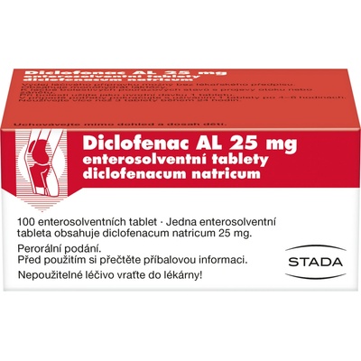 DICLOFENAC AL POR 25MG TBL ENT 100