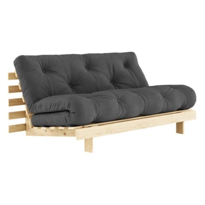 sofa Root by Karup bezbarvé + futon dark grey 734