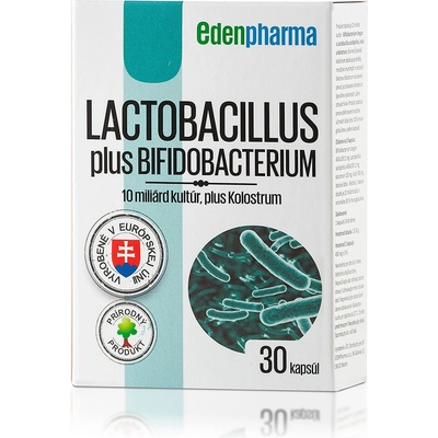 EdenPharma Lactobacillus Plus bifidobacterium 30 kapsúl