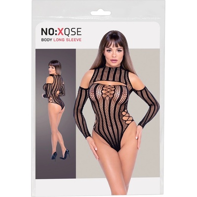 NO: XQSE - long sleeve fishnet body black