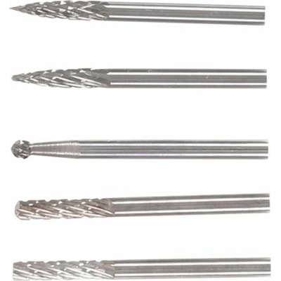 BGS Technic BGS 9596 Stopkové HSS frézy, extra krátké, dřík 3 mm (Sada 5 dílů)